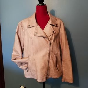 Macys BRAND NEW Leather Like Moto Jacket